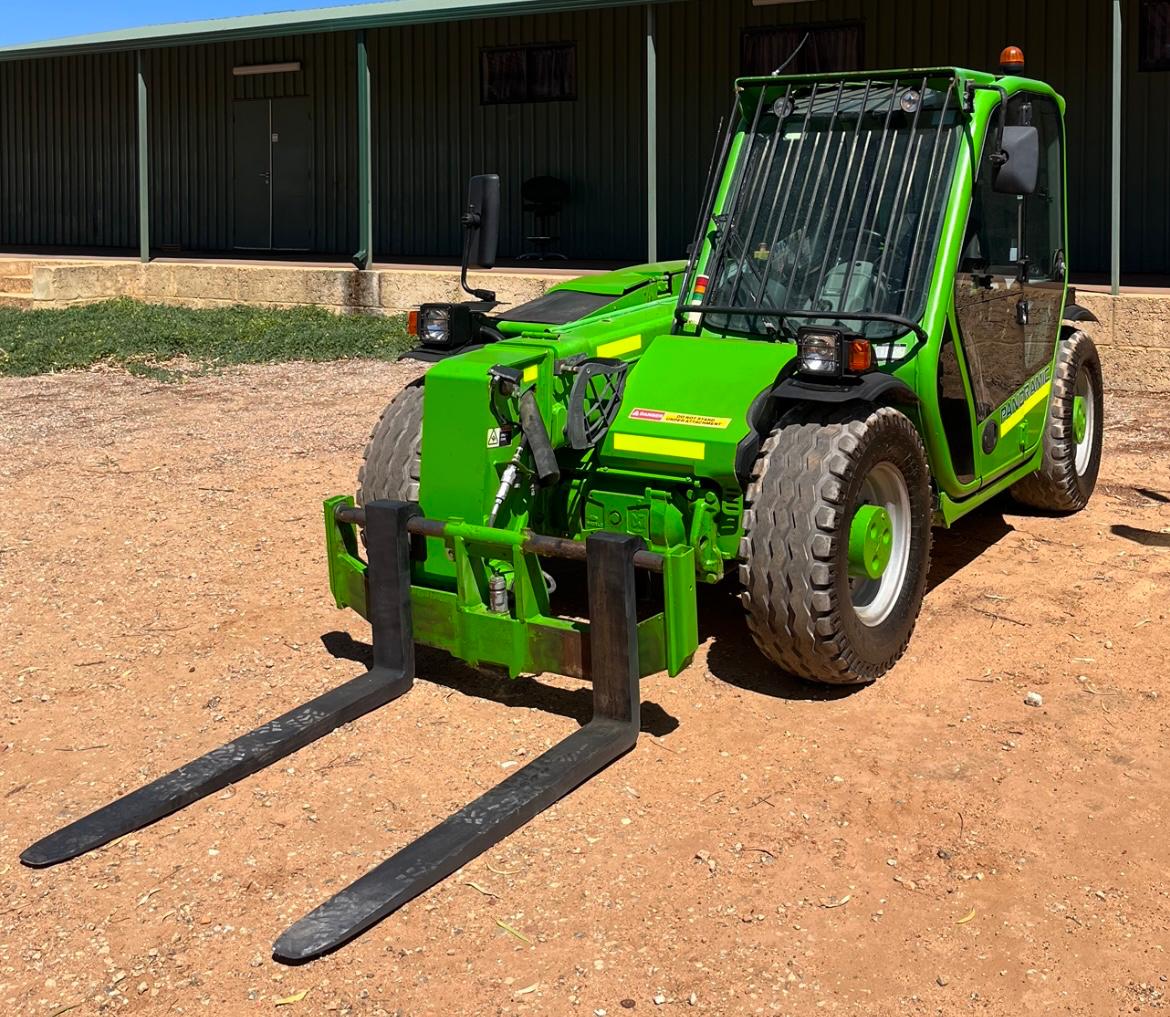 Conduct telescopic materials handler operations